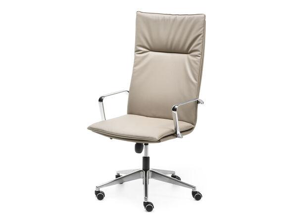 Fauteuil de direction Randa avec structure aluminium poli_0