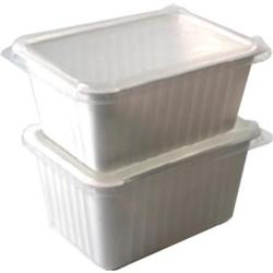 Packnwood FHC - 600Pcs - Barquette plastique PP micro-ondable 192x137x100mm 1800ml - blanc plastique FHC209CLBP2000_0