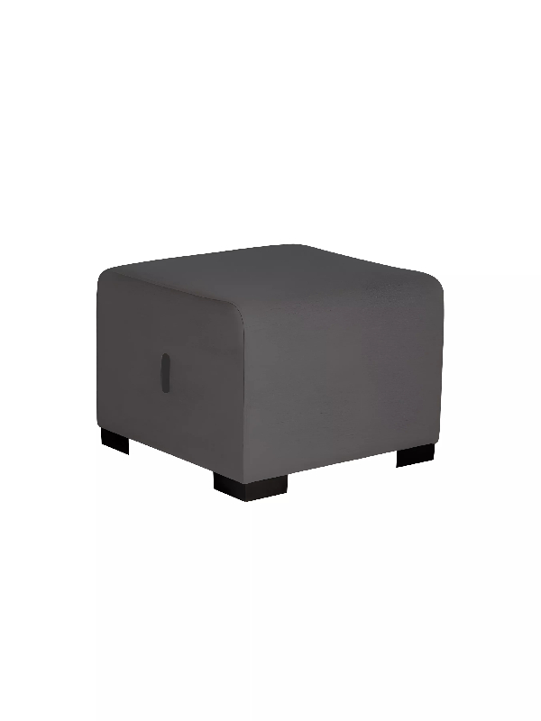 Pouf 1 place gris anthracite_0