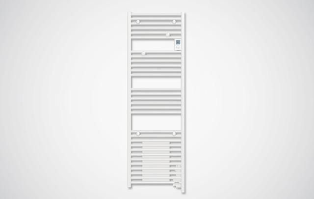 Radiateur sèche-serviettes connecté Doris avec soufflerie 2000W Blanc brillant - Atlantic - 851246_0