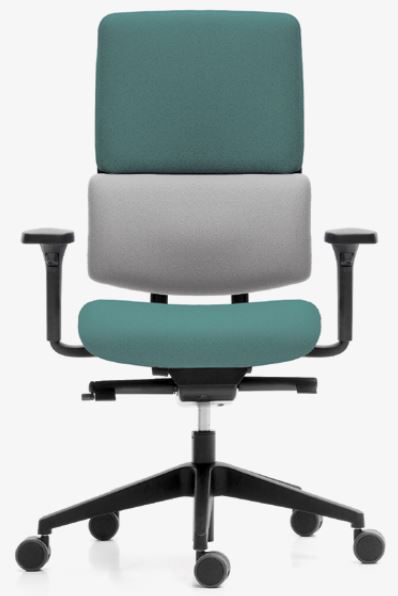 Siège ergonomique Sokoa Wi-Max 1T - usage intensif 3x8 - dossier tapissé, mécanisme synchro, accoudoirs réglables_0