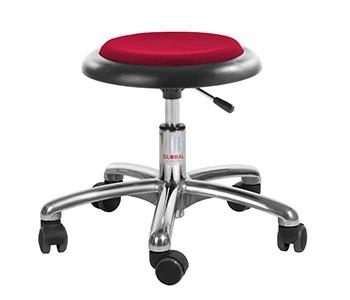 Tabouret professionnel petite enfance – Micro Alu Tissu 3D rouge_0