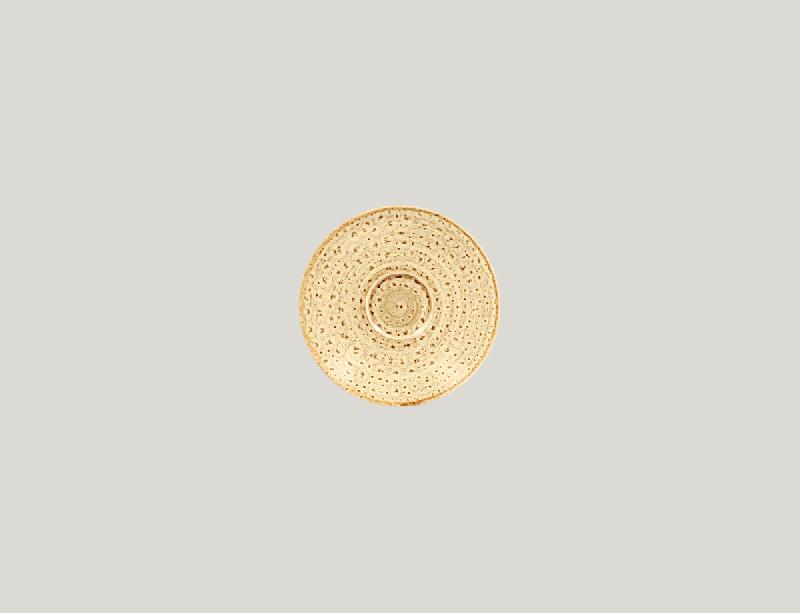 SOUS TASSE À EXPRESSO ROND BEIGE PORCELAINE Ø 13 CM TWIRL RAK