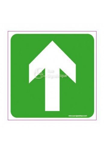 3031-ca-v-130x130 - Panneau flèche directionnelle en haut - Signalisation sécurité travail - Aua Signalétique - 130x130 mm_0