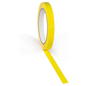 ADHÉSIF JAUNE PETITE LARGEUR 37 MICRONS RAJA 12 MM X 66 M