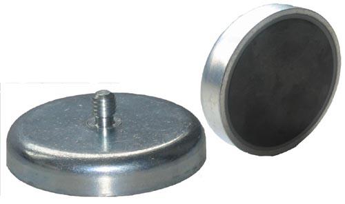 Ventouses magnétiques avec tige filetée type VF 04 - construction robuste - aimant cylindrique - température max 200°C_0