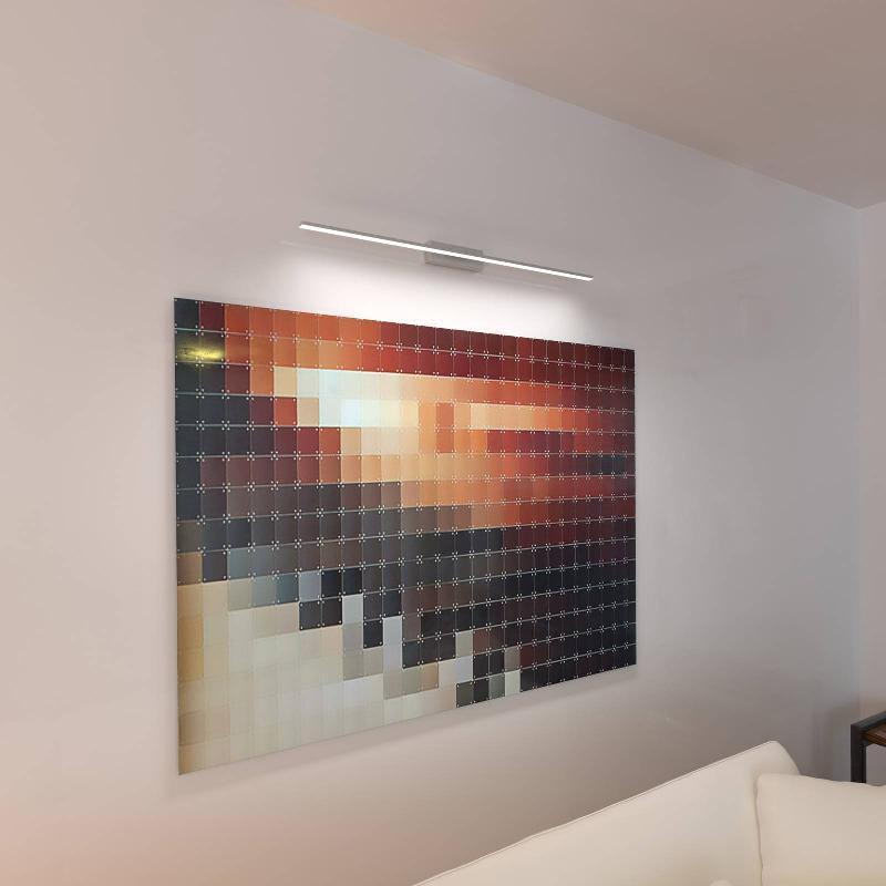 MCJ APPLIQUE MURALE LED MIROIR 80 CM ALU 4000K