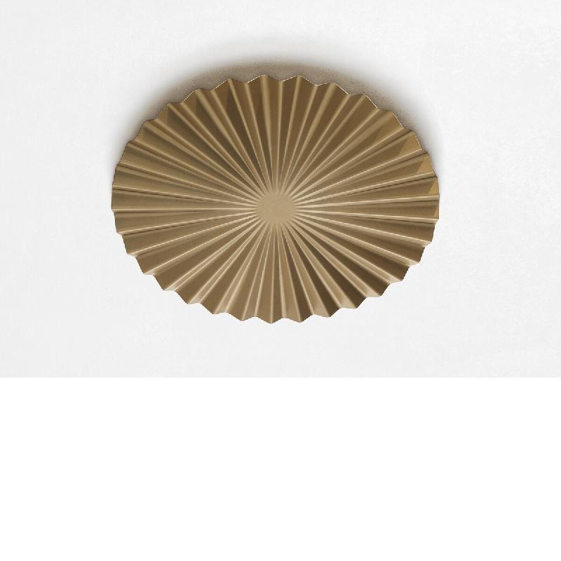 AQA Design Plafonnier LED avec lampe métallique dorée L.50 P.50 H.10 - doré métal MP04467_0