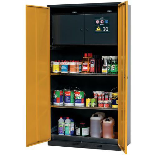 ARMOIRE DE SÉCURITÉ AVEC BOX POUR PRODUITS INFLAMMABLES - ASECOS