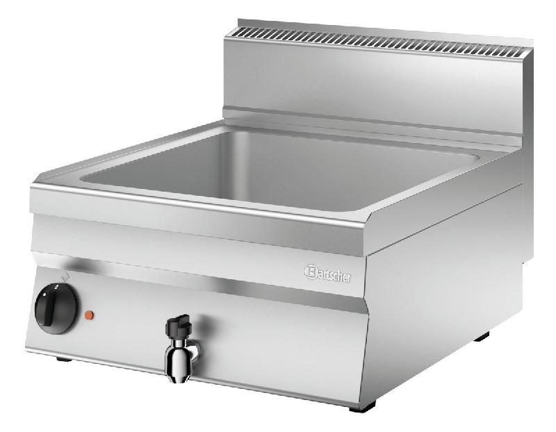 Bain-marie 650 - L600, 1/1GN + 2x1/4 - Acier inoxydable 18/10 - Robinet de vidange - BARTSCHER_0