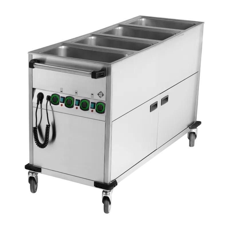 Bain marie mobile électrique GN 4-1/1 recouvert commande sur le côté court RM - BMPK 4120 CS - RM Gastro - 0615402682459_0