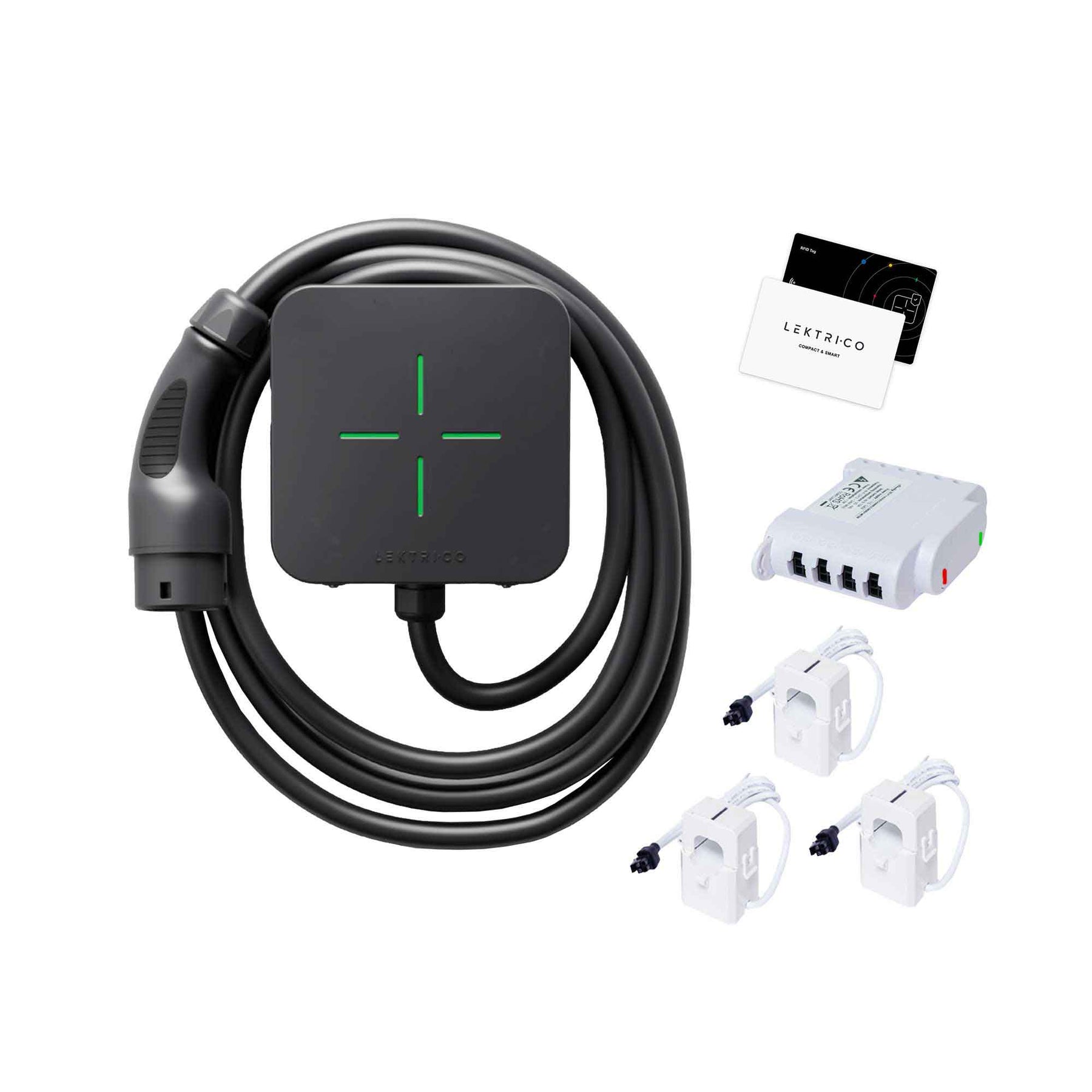 Borne de recharge en copropriété Lektri.co TRI - Type 2 - 22 kW - câble 5m - Wi-Fi et domotique_0
