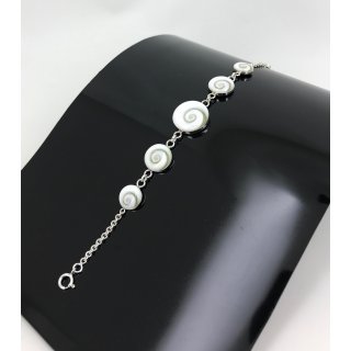 BRACELET OEIL DE SAINTE LUCIE ET ARGENT