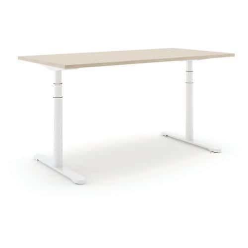 BUREAU RÉGLABLE STEELFORCE PRO 870 SLS - 200CM - BLANC CHÊNE - ACTIFORCE