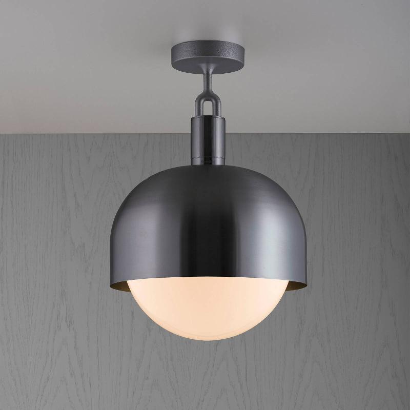 BUSTER + PUNCH FORKED PLAFOND GUNMETAL/OPAL Ø 34CM
