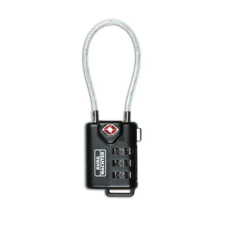 Cadenas de sécurité à combinaison TSA 74 - pour bagages avec anse flexible 131 mm_0
