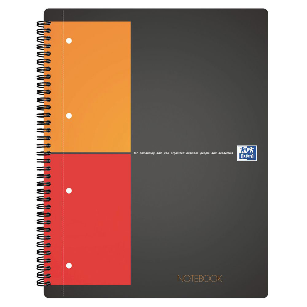 CAHIER OXFORD NOTEBOOK - RELIURE SPIRALES - A4+ - 160 PAGES - A4 - PETITS CARREAUX - PAPIER 80G