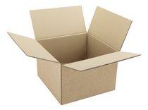 CAISSE AMÉRICAINE KRAFT BRUN SIMPLE CANNELURE L 25 X L 25 X H 25 CM - LOT DE 25