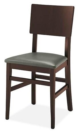 CHAISE BISTROT ROMÉO WENGÉ ASSISE GRISE