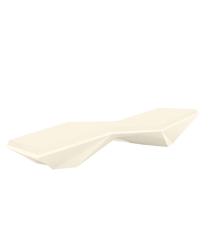 Chaise longue transat design FAZ - crème_0