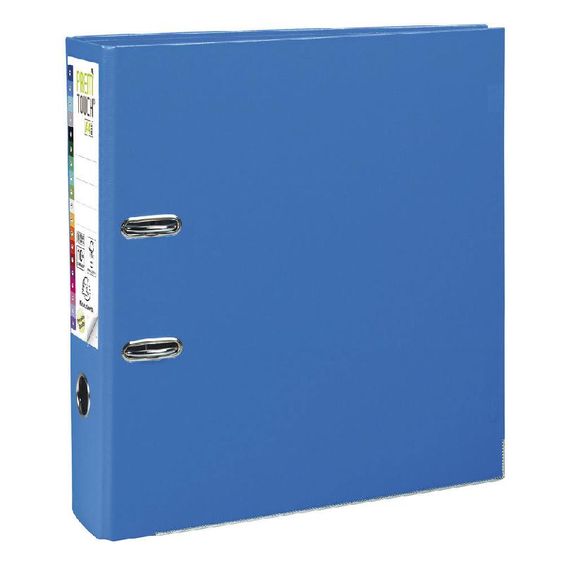 CLASSEUR A LEVIER A4 EXACOMPTA MAXI PREM'TOUCH EN POLYPROPYLENE - DOS 8 CM - BLEU