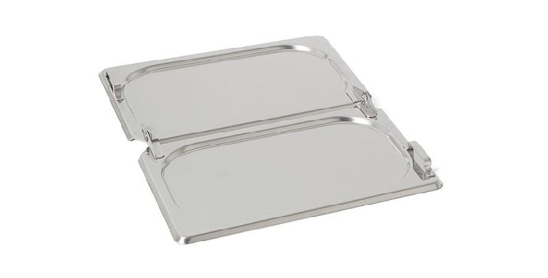 COUVERCLE À CHARNIÈRE GN 1/2 RIEBER STANDARD EN ACIER INOXYDABLE, MOD. 123