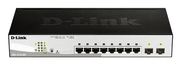 D-Link DGS-1210-08P Géré L2 Gigabit Ethernet (10/100/1000) Connexion Ethernet, supportant l'alimenta_0