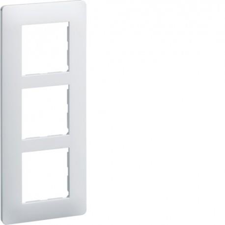ESS. PLAQUE 3 POSTES 57 BLANC HAGER WE407