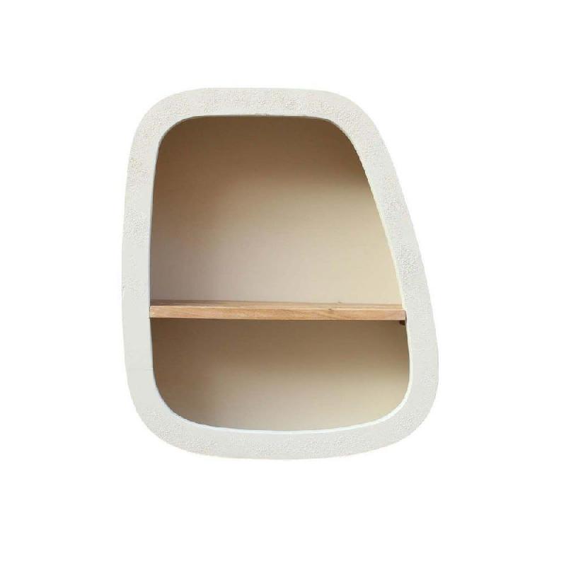 Etagère murale Santorina 1 tablette en bois recyclé 45x15x53 cm_0