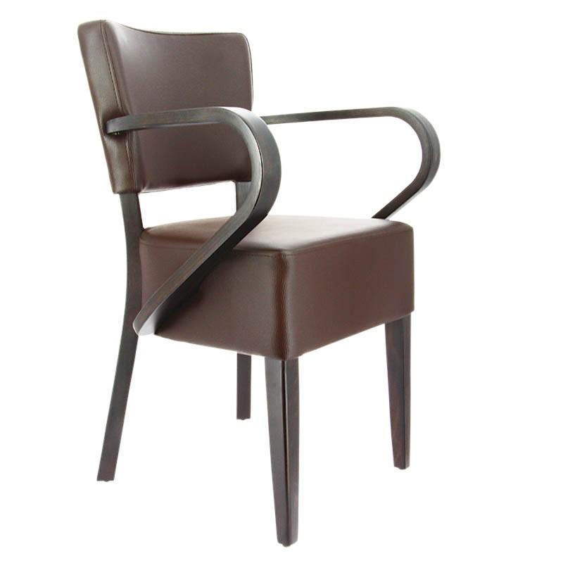 Fauteuil restaurant Amsterdam - MARRON_0