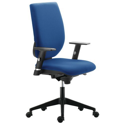 FAUTEUIL TERTIO HT DOSSIER TISSU BLEU MÉCANISME SYNCHRONE - SOKOA