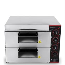 Four à Pizza professionnel 2 chambres, 8 pizzas Ø 20 cm - Equipementpro - EP-2ST_0