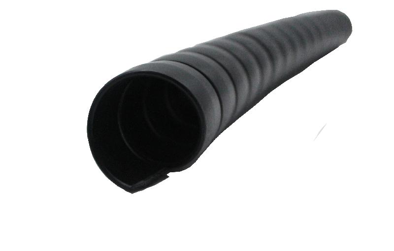 Gaine spiralée plate PVC noire - ép. 1mm x L. 16mm - Référence APGTPN161038_0
