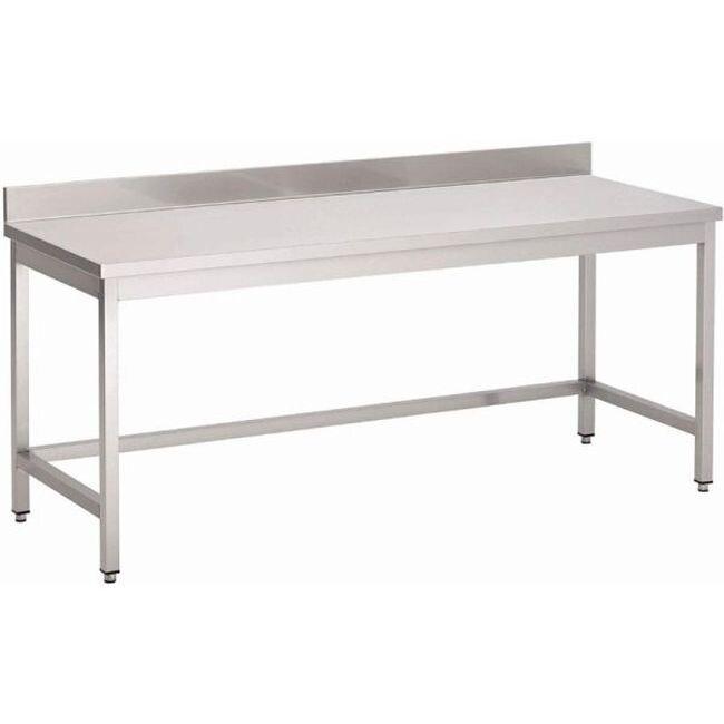 Gastronoble Gastro M Table de travail avec rebord 1800x700xx850 mm en inox - 5050984691836_0