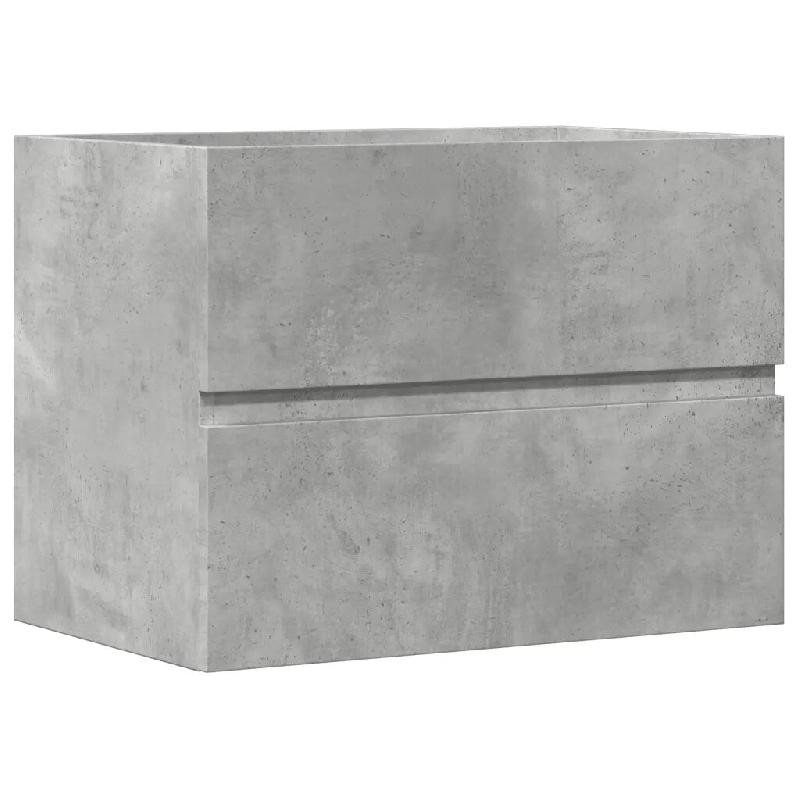 Helloshop26 - Armoire de salle de bain design peu encombrant 60 x 38 x 45 cm rangement facile en bois d'ingénierie gris béton 02_0050815 - gris Bois_0