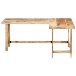 HELLOSHOP26 bureau table meuble travail informatique 120 cm bois de manguier massif 0502095 - 3002299155581_0