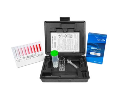 Kit d’analyse visuelle du Nitrate (Azote), 0-45 ppm, type : CHEMets 30 ampoules, marque Chemetrics - Ref.: NBG006_0