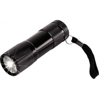 Lampe LED Torche - 9 LEDS en aluminium - IP 54 - 200 lumens - Portée 30m - Temps opérationnel 8h_0