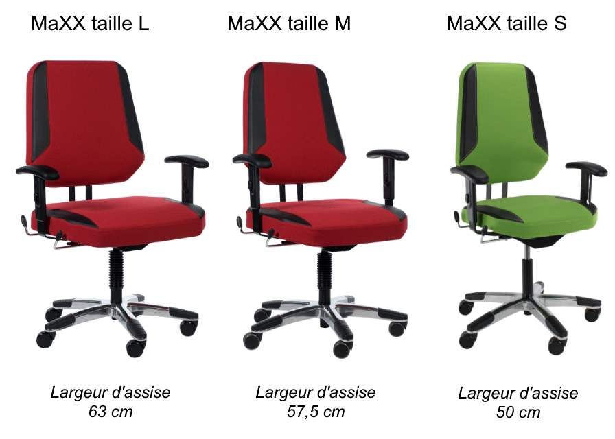 Fauteuil technique ergonomique, spécialement conçu pour les personnes fortes jusqu'à 250 kg - Ligne MaXX_0