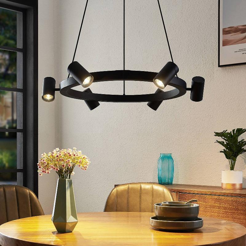 LINDBY SAVOLI SUSPENSION RONDE, NOIRE