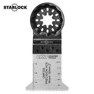 LOT DE 5 LAMES OSCILLANTE CMT LONG LIFE LARGEUR 44 MM POUR BOIS ET MÉTAUX, FIXATION STARLOCK.