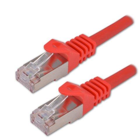 MCL FCC7BMSHF-0.5M/R CÂBLE DE RÉSEAU ROUGE 0,5 M CAT7 S/FTP (S-STP) ROND