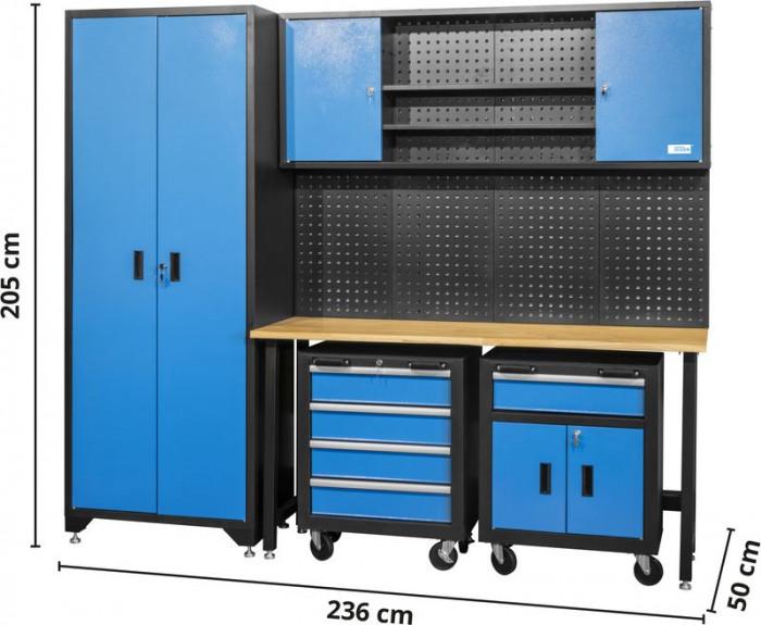 Mobilier d'atelier - ensemble 6 éléments - armoire- établi- servante_0