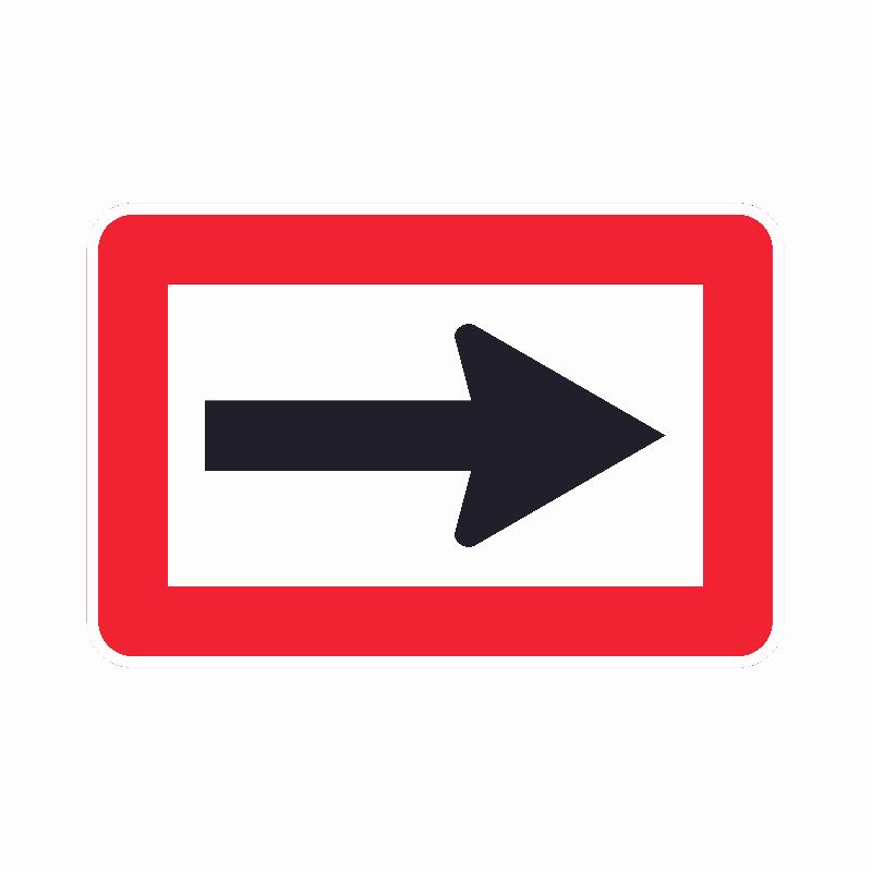Panneau B1 - Obligation de prendre la direction - fluvial_0