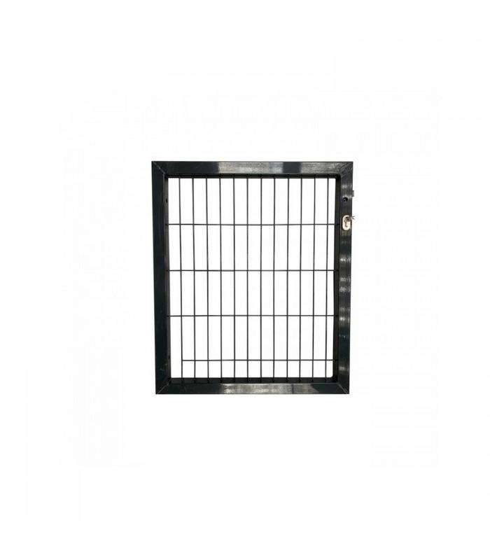 Portillon pour grillage clôture rigide anthracite ral7016 largeur 100cm_0