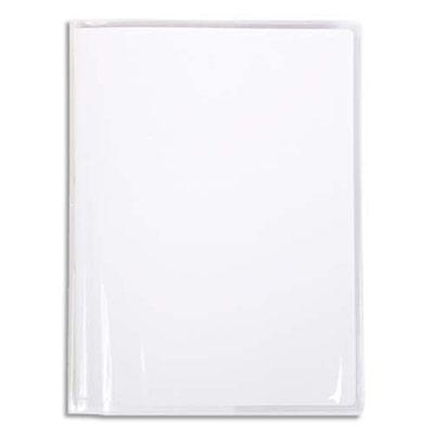 PROTEGE-CAHIER PVC CRISTALUX 22/100EME AVEC PORTE-ETIQUETTE 17X22 INCOLORE - LOT DE 20