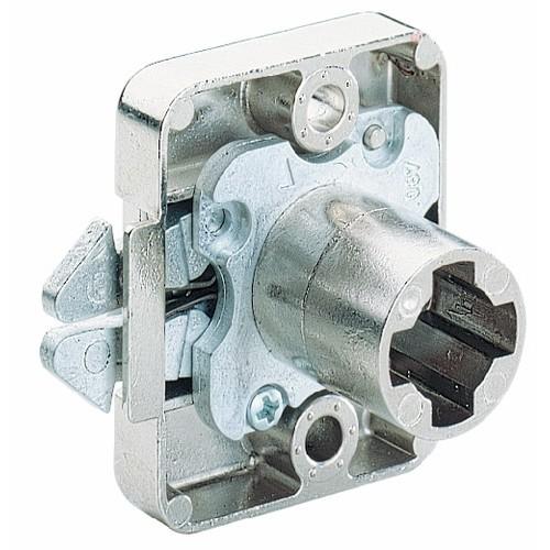 SERRURE DE MEUBLE À LOQUET 6195-DIAMÈTRE 18 MM-NICKELÉ LEHMANN