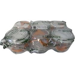 Set de 6 bocaux en verre à armature 125 ml Le Pratique - 3700206412030_0