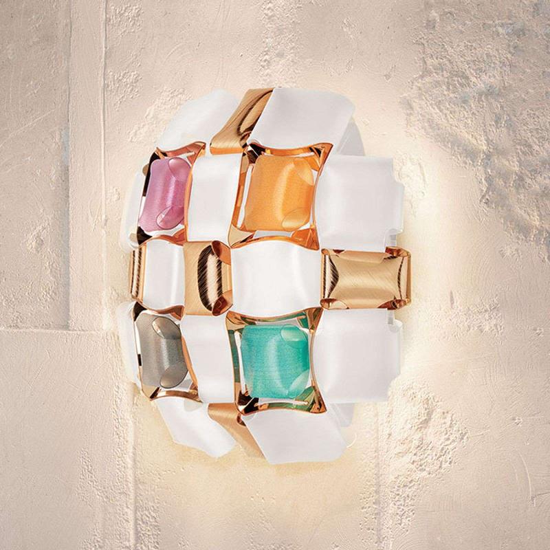 SLAMP MIDA APPLIQUE, 32X32 CM, MULTICOLORE/BLANCHE
