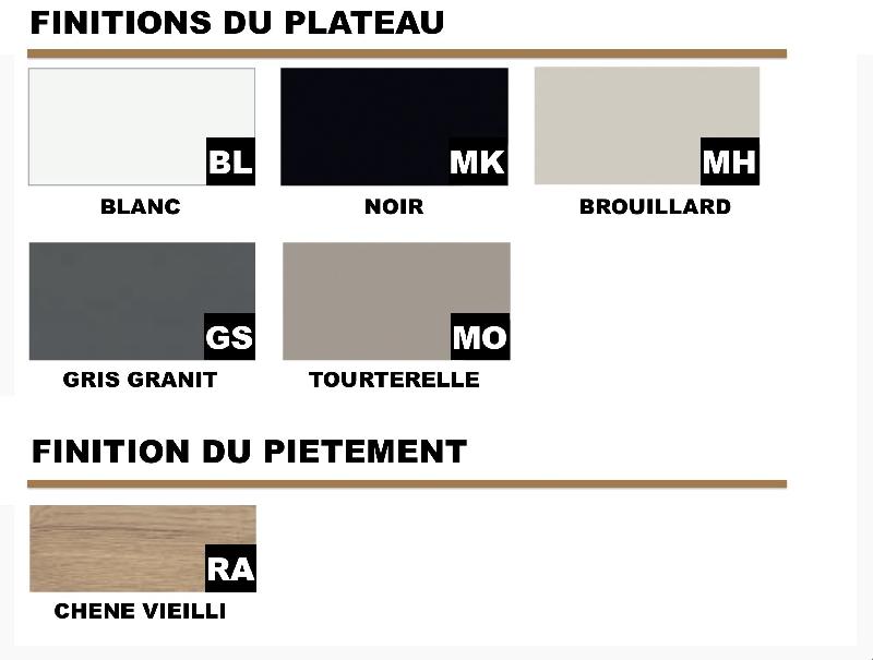 Table de réunion Take-Off - Bralco - Oui, Blanc, 400 x 100 cm, Chêne vieilli_0